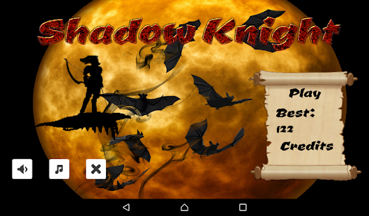 Shadow Knight title screen